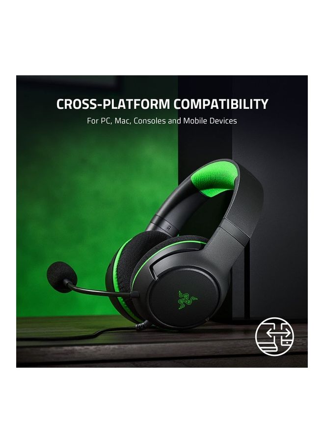 RAZER - Kaira X - Wired Gaming Headphones For Xbox Series X|S + Pc + Mac + Switch + Mobile (50Mm Drivers, Cardioid Mic, Windows Sonic) Black - Image 1