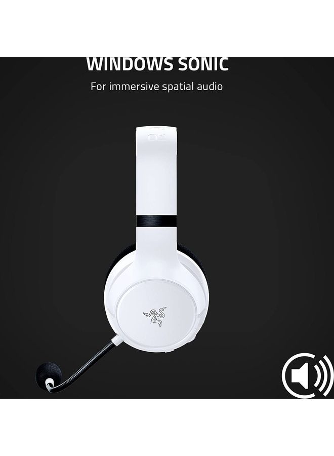 RAZER - Razer Kaira for Xbox Wireless Gaming Headset, Razer TriForce Titanium 50mm Drivers, Razer HyperClear Cardioid Mic, Breathable memory foam ear cushions - White - Image 1