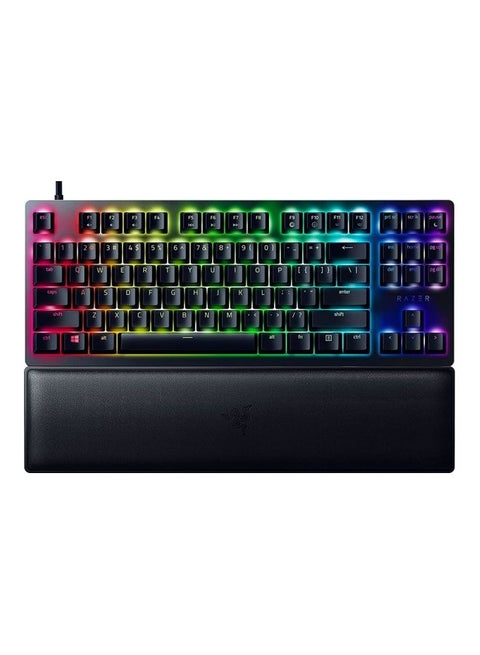 Huntsman V2 Tenkeyless Optical Gaming Keyboard - Clicky Optical Switches, Doubleshot PBT Keycaps, Sound Dampening Foam - Clicky Optical Switch (Purple) - US -