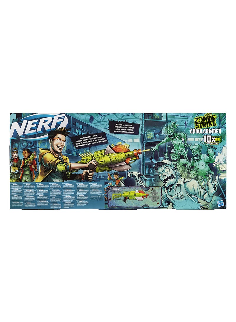 NERF Zombie Strike Ghoulgrinder Blaster Kids Toys  - Image 4