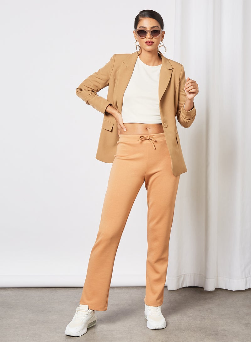 Jacqueline de Yong - Basic Sweatpants Brown - Image 1