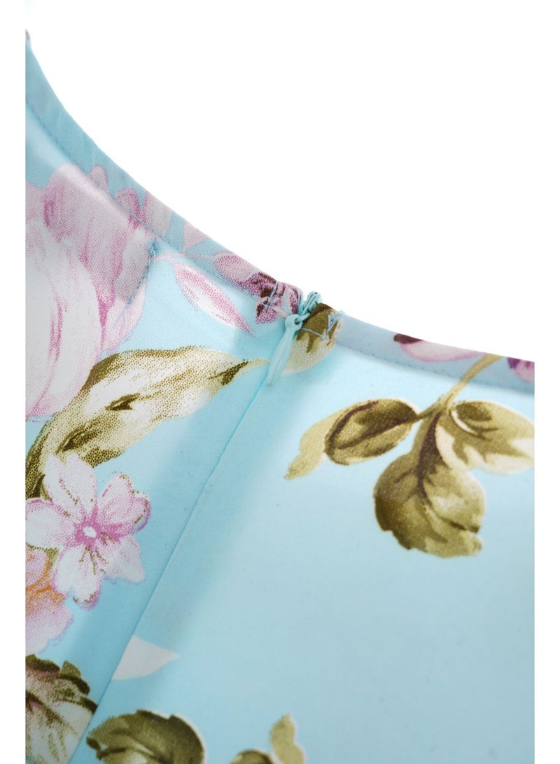 Aila - Print Dress With Slit Sleeve Multicolour - Image 1
