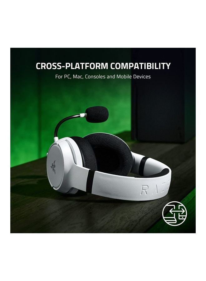 RAZER - Kaira X Wired Headset for Xbox Series X|S, Xbox One, PC, Mac & Mobile Devices: Triforce 50mm Drivers - HyperClear Cardioid Mic - Flowknit Memory Foam Ear Cushions - On-Headset Controls - White - Image 1