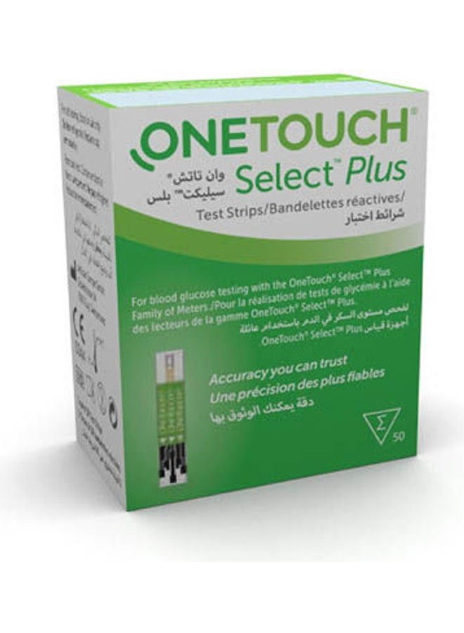 One Touch - Select Plus Test Strips 50 Tests - Image 1