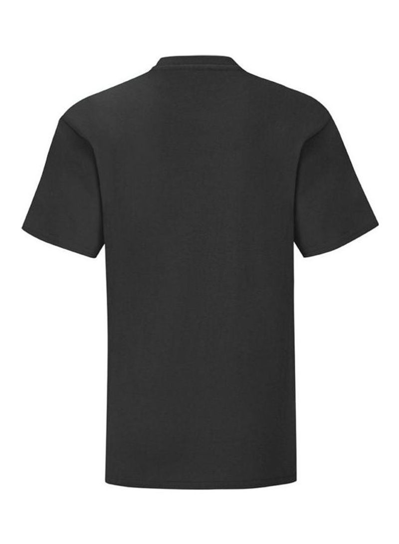 FRUIT OF THE LOOM Kids Iconic 150 T-Shirt Black - Image 2