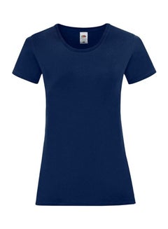 FRUIT OF THE LOOM Iconic 150 T-Shirt Navy Blue  - Image 1