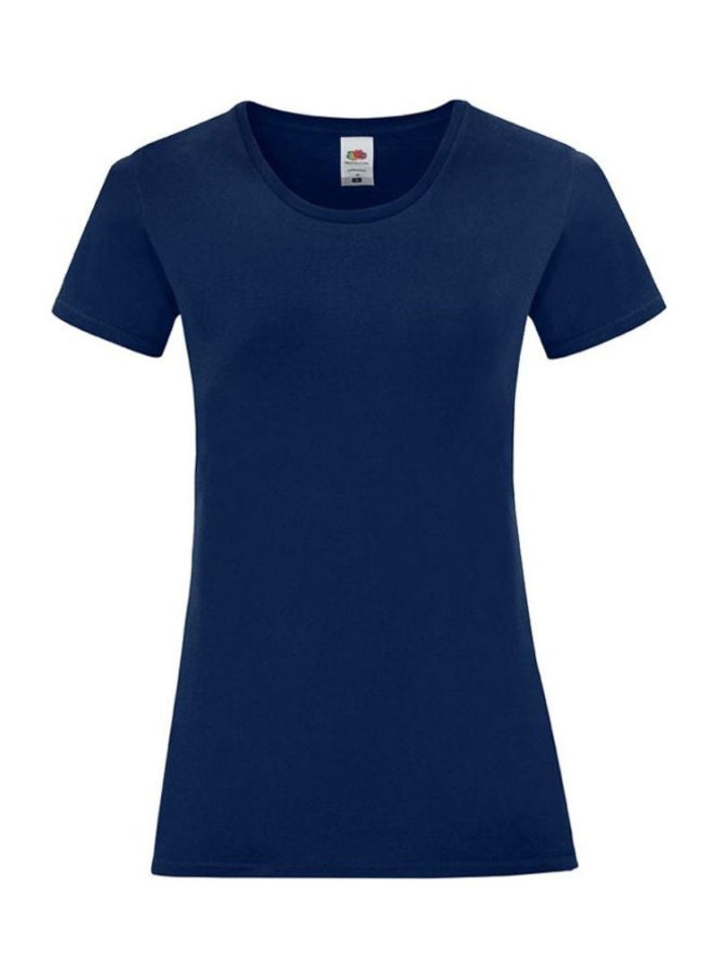 FRUIT OF THE LOOM Iconic 150 T-Shirt Navy Blue - Image 1