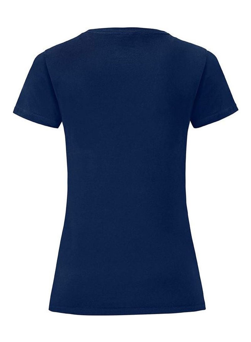 FRUIT OF THE LOOM Iconic 150 T-Shirt Navy Blue - Image 2