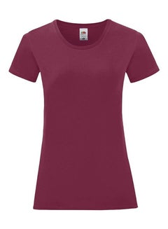 FRUIT OF THE LOOM Iconic 150 T-Shirt Purple  - Image 1