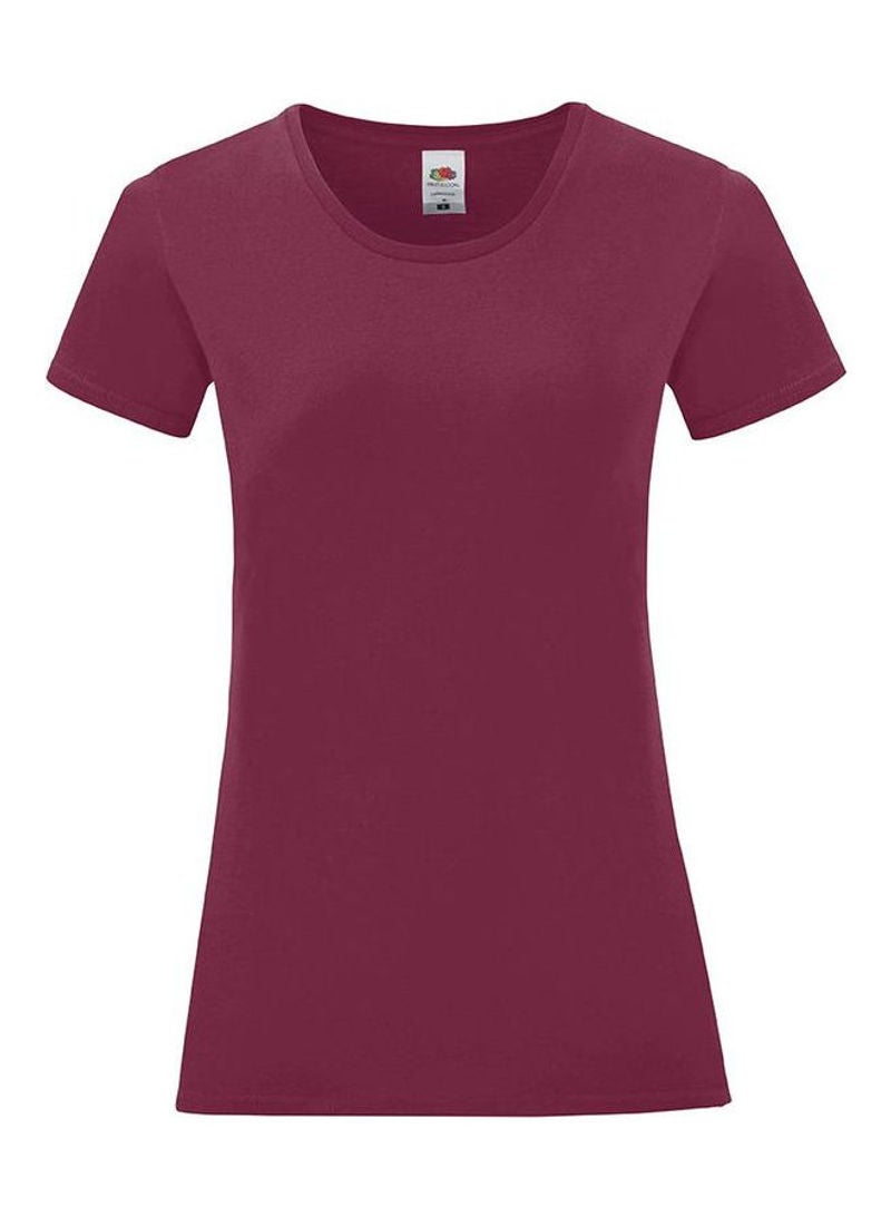 FRUIT OF THE LOOM Iconic 150 T-Shirt Purple - Image 1