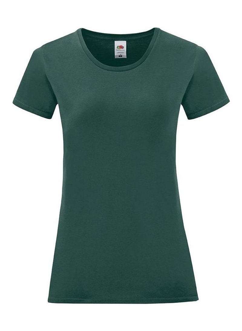 FRUIT OF THE LOOM Iconic 150 T-Shirt Forest Green - Image 1