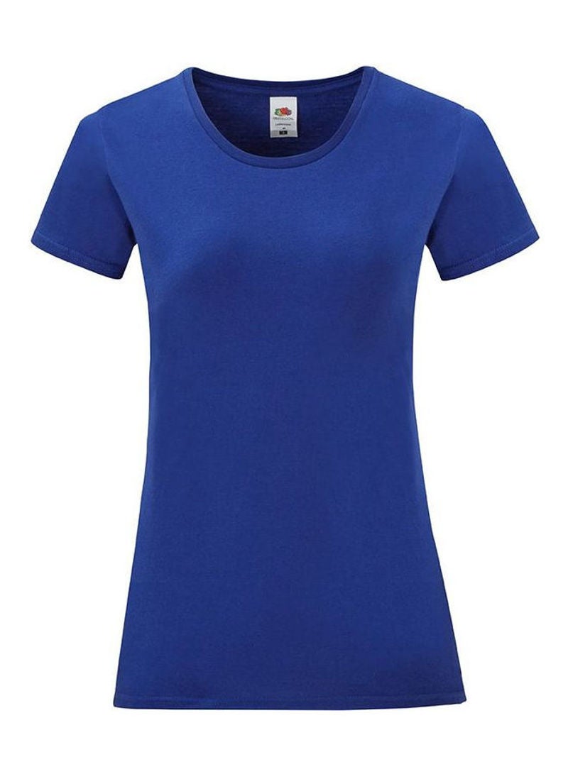 FRUIT OF THE LOOM Iconic 150 T-Shirt Cobalt Blue - Image 1