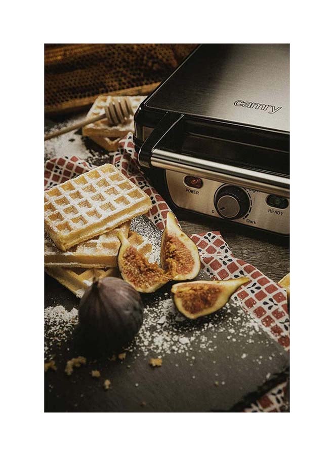 CAMRY - Germany waffle maker 4 large pieces 1500.0 kW 3025 black - Image 1