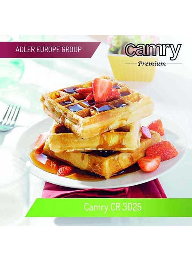 CAMRY - Germany waffle maker 4 large pieces 1500.0 kW 3025 black - Image 1