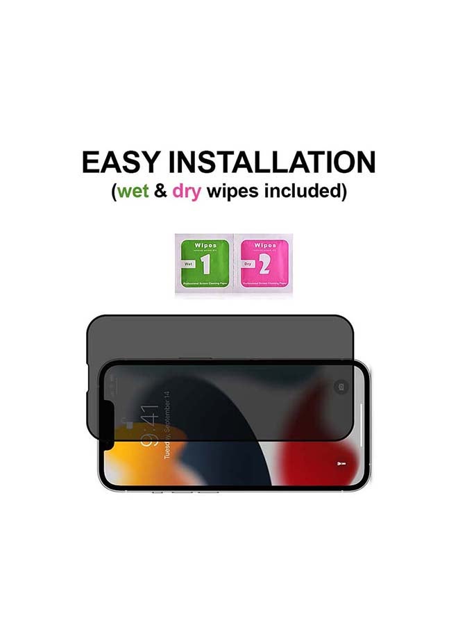 Theodor Privacy Tempered Glass Screen Protector For  iPhone 13 Pro Black - Image 4