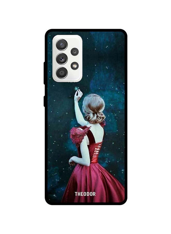 Theodor Protective Case Cover For Samasung Galaxy A72 Girl Touching Star Multicolour - Image 1
