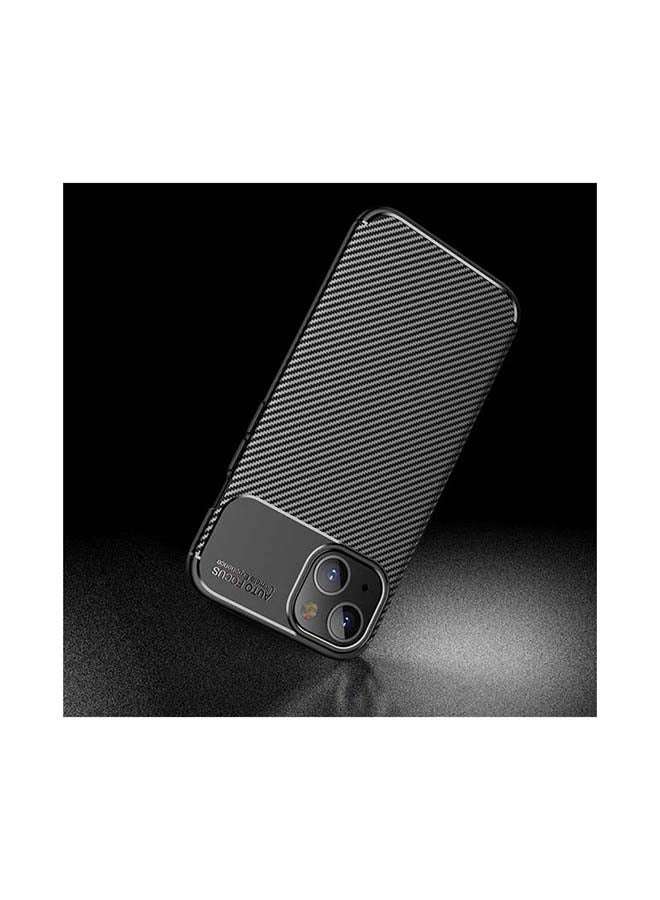 Theodor Carbon Fiber Protective Case Cover For Apple iPhone 13 Black - Image 2