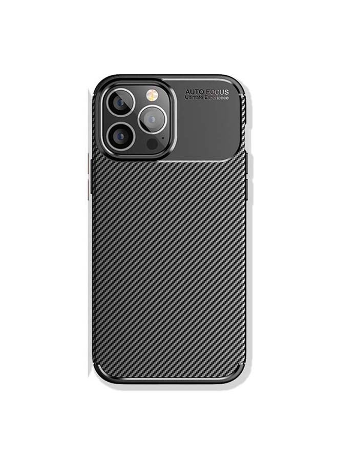 Theodor Carbon Fiber Protective Case Cover For Apple iPhone 13 Pro Black - Image 1