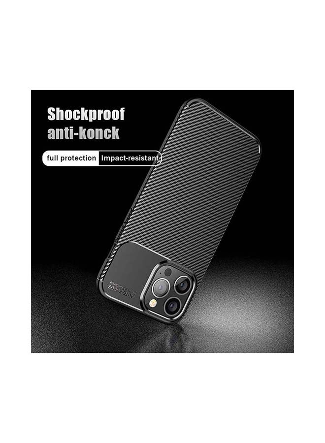 Theodor Carbon Fiber Protective Case Cover For Apple iPhone 13 Pro Black - Image 2