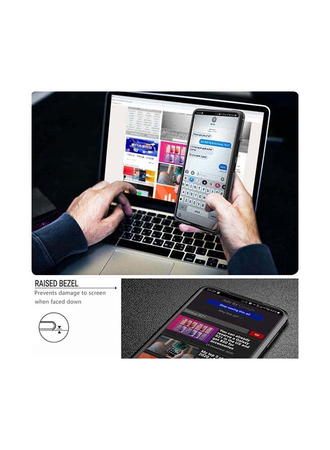 Theodor Carbon Fiber Protective Case Cover For Samsung Galaxy S21 Black - Image 3