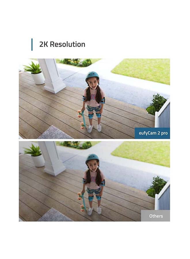 eufy Security, eufyCam 2 Pro Wireless Home Security Add-on Camera, 2K Resolution, Requires HomeBase 2, 365-Day Battery Life, HomeKit Compatibility, IP67 Weatherproof, Night Vision, No Monthly Fee  - Image 2