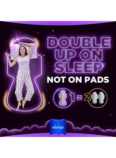 Always Dreamzz Pad Cool And Dry Maxi Thick Night Long Sanitary Pads With Wings 7 Count  - Image 2