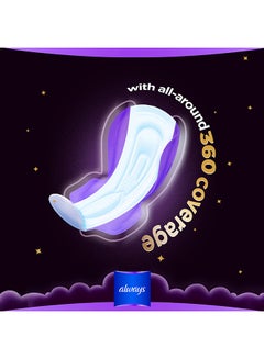 Always Dreamzz Pad Cool And Dry Maxi Thick Night Long Sanitary Pads With Wings 7 Count  - Image 4