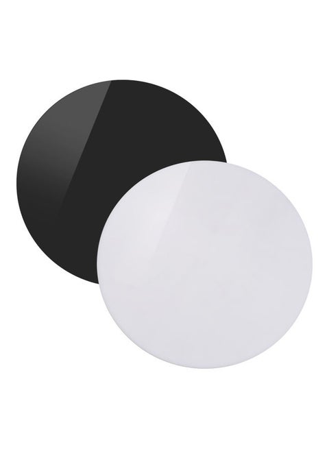 Round Acrylic Sheet Reflection Board Black And White