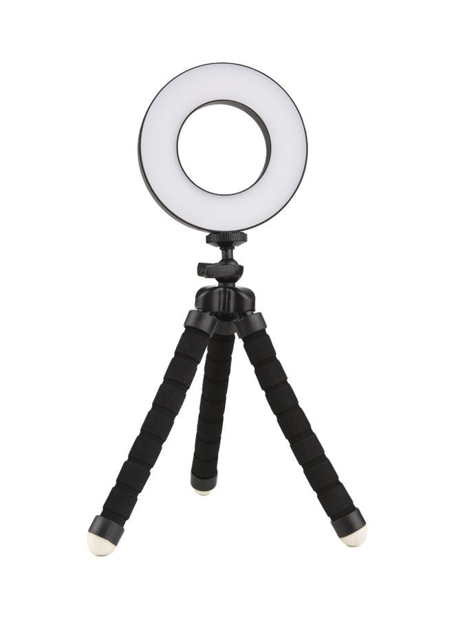 Photography Ring Light With Adjustable Tripod Black  - Image 1