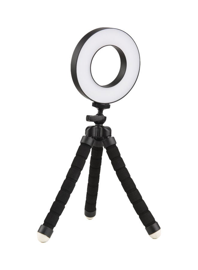 Photography Ring Light With Adjustable Tripod Black  - Image 5