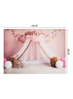 Generic Photography Background Photo Studio Prop for Baby Girl Portrait and Party Decoration 2.1 x 1.5m Multicolour  - Image 4