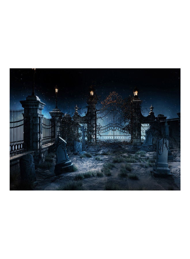 Generic - Halloween Theme Portrait Photography Background with Pumpkin Pattern Multicolour - Image 1
