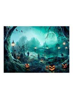 Generic Halloween Theme Portrait Photography Background with Pumpkin Pattern Multicolour  - Image 1