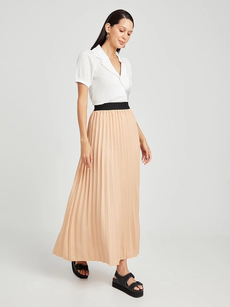 Closet By Styli Notch Lapel Collar Button Through Blouse White