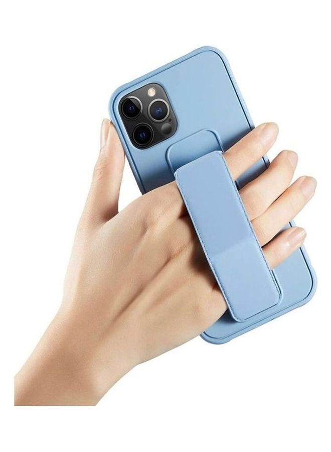 Protective Cover with Back Strap Grip Stand for iPhone 13 Pro Max Sky Blue - Image 2
