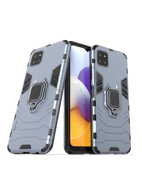 Protective Case Cover With Ring Holder For Samsung Galaxy A22 5G Blue