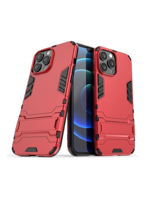 Protective Shockproof Case With Stand For Apple iPhone 13 Pro Max Red