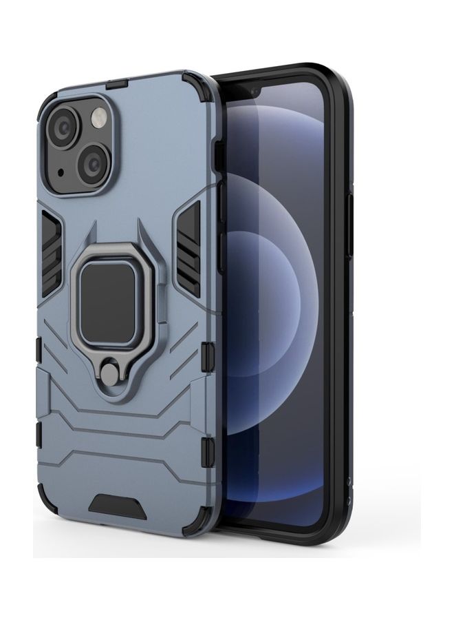 Iron Man Case Cover With Metal Ring For Apple iPhone 13/13 Pro Blue - Image 1