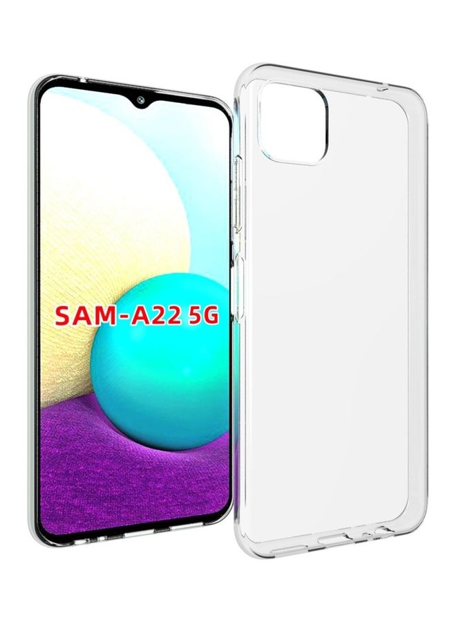غطاء حماية واق لهاتف سامسونج جالاكسي A22 5G شفاف - Image 1