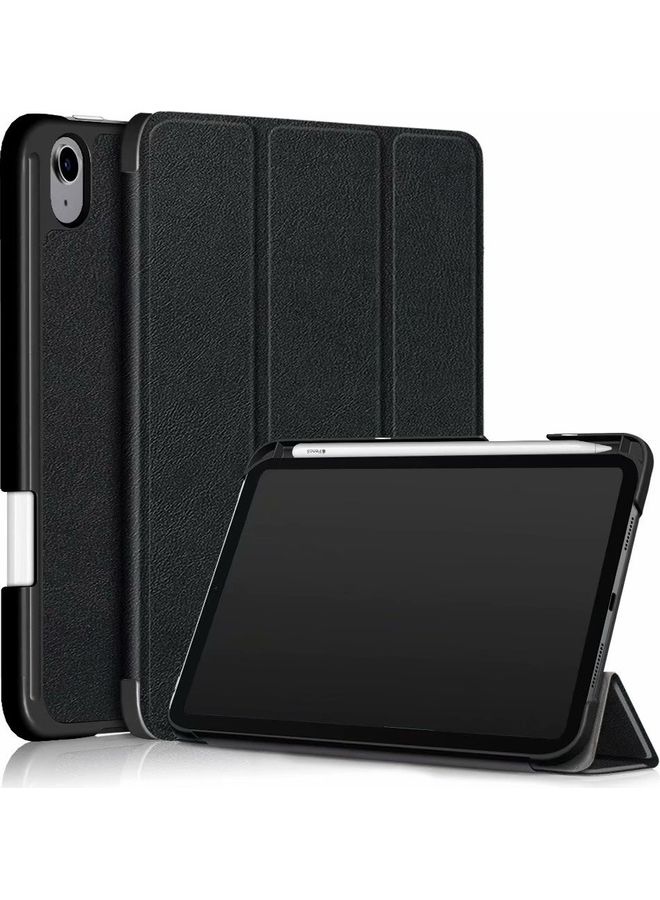 Smart Protective Cases for Apple iPad Mini 6 with Pencil Holder Black - Image 1