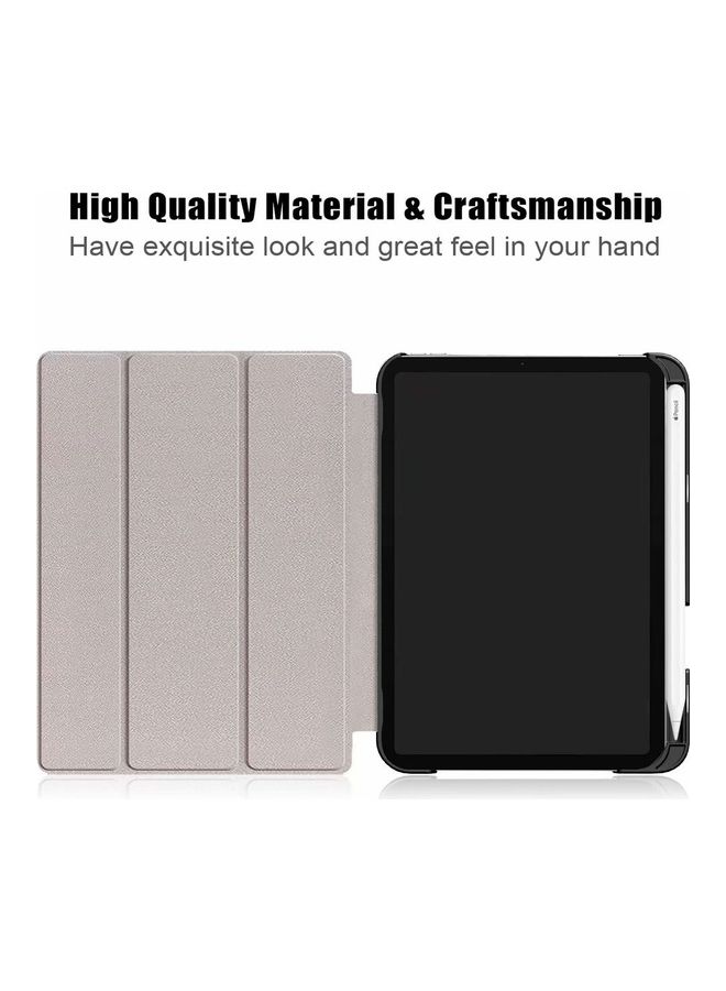 Smart Protective Cases for Apple iPad Mini 6 with Pencil Holder Black - Image 3