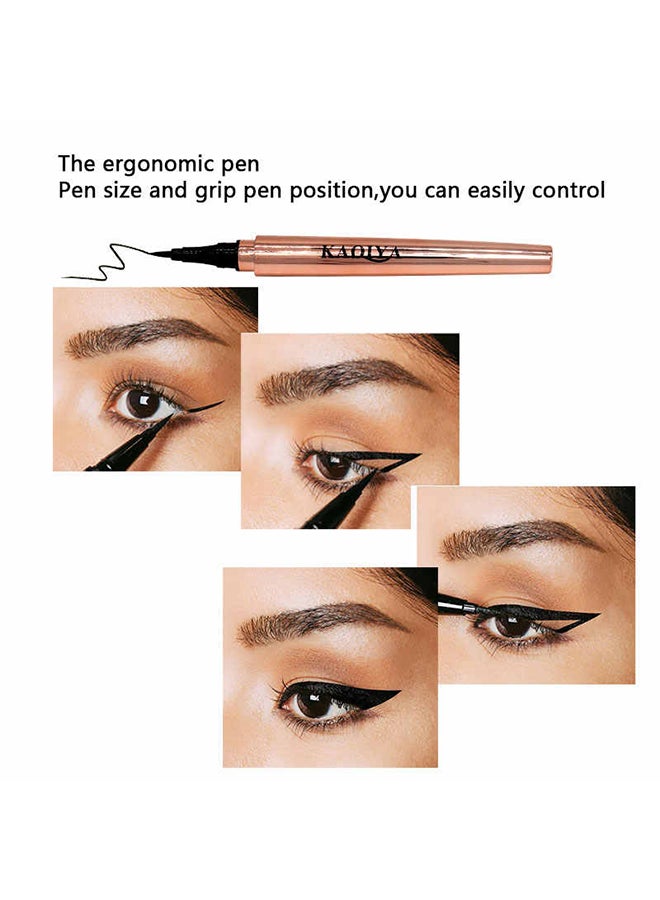 كيكيا قلم تحديد عيون مقاوم للماء أسود - Image 5