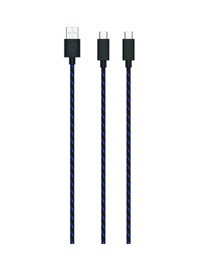 Venom Dual Play and Charge Cable, USB Type A to C Black - Image 1