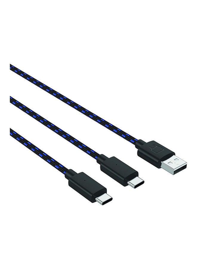 Venom Dual Play and Charge Cable, USB Type A to C Black - Image 2
