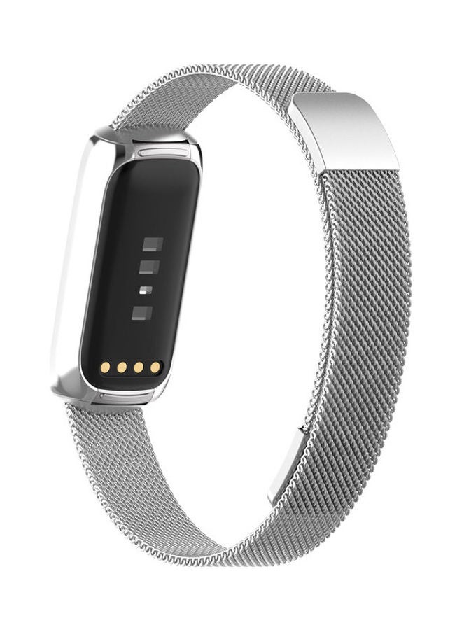 FITME - Replacement Milanese Band for Fitbit Luxe Silver - Image 1