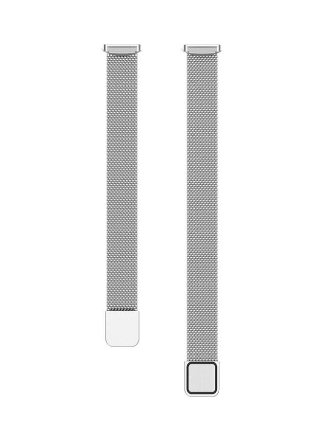 FITME - Replacement Milanese Band for Fitbit Luxe Silver - Image 1