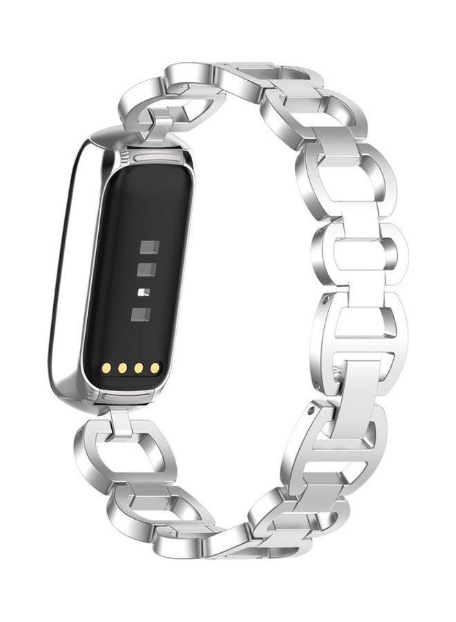 FITME Replacement Metal Bracelet for Fitbit Luxe Silver  - Image 2