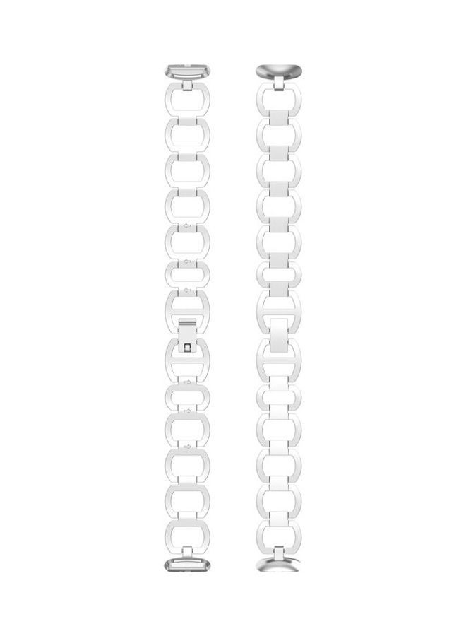 FITME Replacement Metal Bracelet for Fitbit Luxe Silver  - Image 3