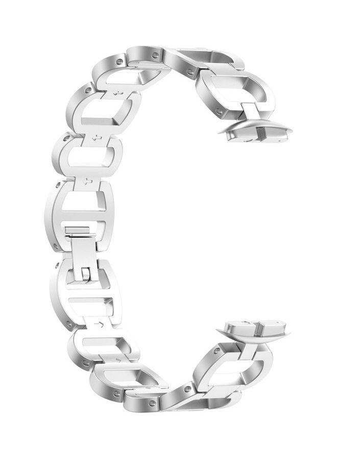FITME Replacement Metal Bracelet for Fitbit Luxe Silver  - Image 4
