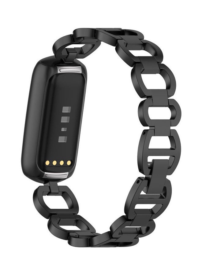 FITME Replacement Metal Bracelet for Fitbit Luxe Black  - Image 2